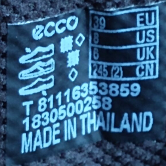 Ecco Xpedition III GORE-TEX 81116353859 Black/Black Hiking Boots Sz 39/ 8US - Picture 8 of 8